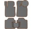 Ковры в салон автомобиля Eva Smart porsche cayenne iii 2017 - эва сота серые c коричневой окантовкой 2965-B1A6-S 2
