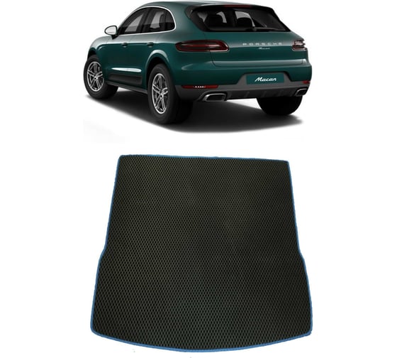 Ковры в салон автомобиля Eva Smart porsche macan 2013 - эва сота серые c серой окантовкой 2102-B1B1-S