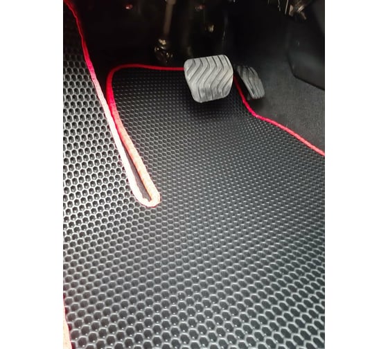 Ковры в салон автомобиля Eva Smart renault arkana i 2019 - эва сота бежевые c серой окантовкой 2921-A1B1-S