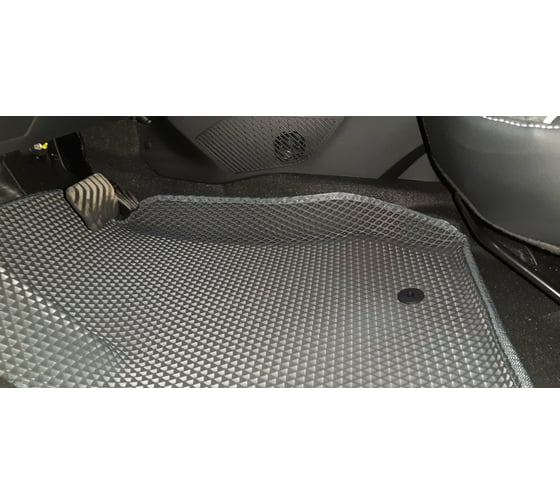 Ковры в салон автомобиля Eva Smart renault arkana i вариант макси 3d 2019 - эва сота чёрные c серой окантовкой 3266-B5B1-S