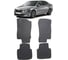 Ковры в салон автомобиля Eva Smart skoda superb iii 2015 - эва сота коричневые c синей окантовкой 2543-A6B2-S 1