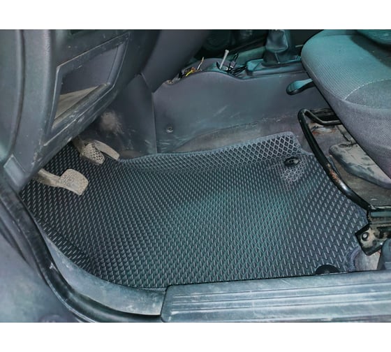 Ковры в салон автомобиля Eva Smart opel combo c рестайлинг вариант макси 3d 2003 - 2011 эва сота серые c черной окантовкой 3405-B1B5-S