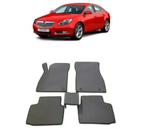 Ковры в салон автомобиля Eva Smart opel insignia 2008 - 2017 эва сота коричневые c красной окантовкой 1639-A6A7-S