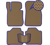 Ковры в салон автомобиля Eva Smart ssang yong actyon sport ii 2012 - 2015 эва сота бежевые c синей окантовкой 1743-A1B2-S
