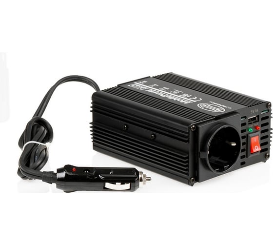 Инвертор Heyner 12В в 230В 150 Вт. + 5В USB выход для смартфона и др. 511900