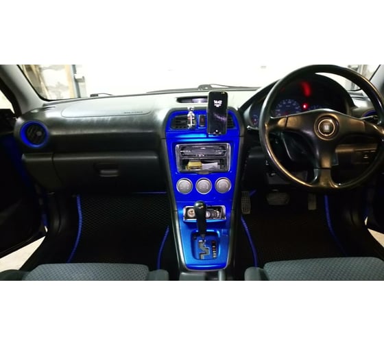 Ковры в салон автомобиля Eva Smart subaru impreza ii правый руль рестайлинг 2002 - 2005 эва сота серые c черной окантовкой 2745-B1B5-S
