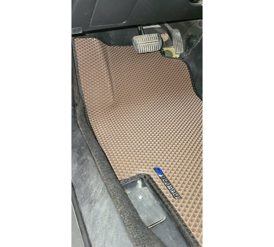 Ковры в салон автомобиля Eva Smart subaru impreza xv (gh) 2010 - 2011 эва сота чёрные c красной окантовкой 3862-B5A7-S