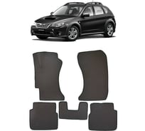 Ковры в салон автомобиля Eva Smart subaru impreza xv (gh) 2010 - 2011 эва сота бежевые c красной окантовкой 3862-A1A7-S