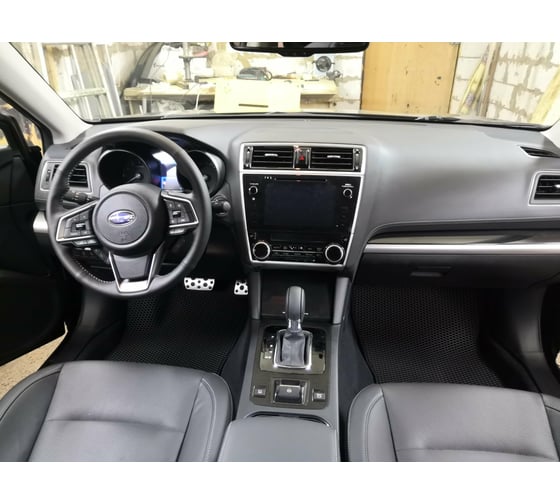 Ковры в салон автомобиля Eva Smart subaru legacy vi рестайлинг 2017 - 2020 эва сота коричневые c серой окантовкой 3214-A6B1-S