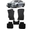 Ковры в салон автомобиля Eva Smart subaru legacy vi рестайлинг 2017 - 2020 эва сота коричневые c синей окантовкой 3214-A6B2-S 1