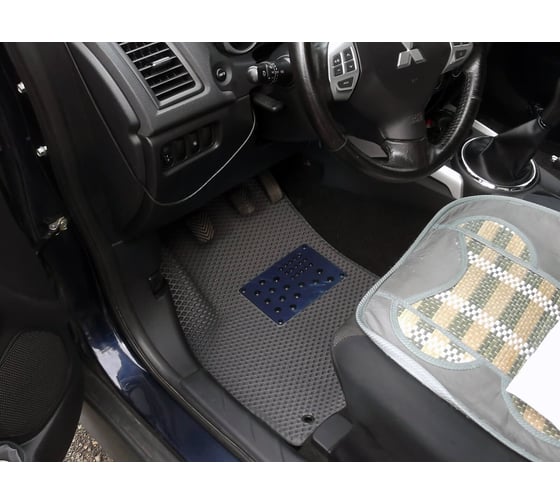 Ковры в салон автомобиля Eva Smart peugeot 4008 2012 - 2017 эва сота серые c черной окантовкой 1664-B1B5-S