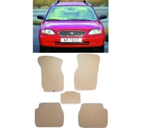 Ковры в салон автомобиля Eva Smart suzuki baleno универсал 1995 - 2002 эва сота серые c бежевой окантовкой 2968-B1A1-S