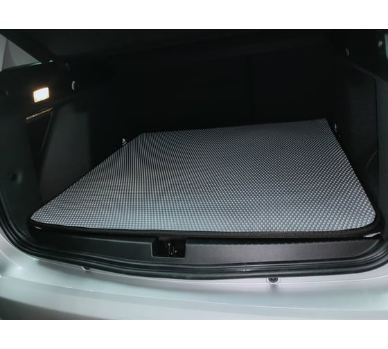Ковры в салон автомобиля Eva Smart renault duster ii 2021 - эва сота бежевые c синей окантовкой 3391-A1B2-S