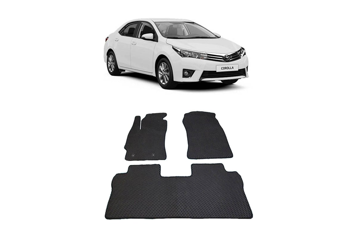 Ковры в салон автомобиля Eva Smart toyota corolla xi (e160, e170) 2013 -  эва сота бежевые c бежевой окантовкой 1806-A1A1-S - заказать в  интернет-магазине: цена, описание, отзывы.