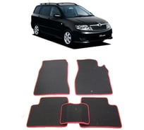 Ковры в салон автомобиля Eva Smart toyota corolla fielder (nze 124) правый руль 2000 - 2006 эва сота бежевые c красной окантовкой 2392-A1A7-S