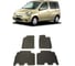 Ковры в салон автомобиля Eva Smart toyota funcargo правый руль 1999 - 2005 эва сота коричневые c синей окантовкой 2008-A6B2-S 1