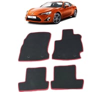 Ковры в салон автомобиля Eva Smart toyota gt86 правый руль купе 2012 - 2016 эва сота бежевые c серой окантовкой 2365-A1B1-S