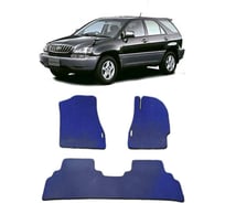 Ковры в салон автомобиля Eva Smart toyota harrier правый руль1997 - 2002 эва сота коричневые c черной окантовкой 1814-A6B5-S