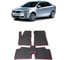 Ковры в салон автомобиля Eva Smart kia сerato ii 2009 - 2013 эва сота чёрные c красной окантовкой 1348-B5A7-S 1