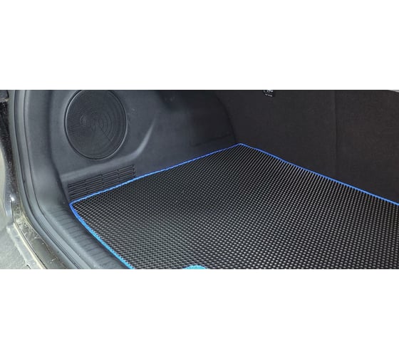 Ковры в салон автомобиля Eva Smart kia niro i 2016 - 2019 эва сота бежевые c красной окантовкой 3921-A1A7-S