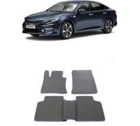 Ковры в салон автомобиля Eva Smart kia optima iv 2016 - эва сота чёрные c черной окантовкой 2275-B5B5-S