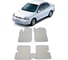 Ковры в салон автомобиля Eva Smart kia rio i 2000 - 2005 эва сота чёрные c красной окантовкой 1359-B5A7-S 1