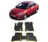 Ковры в салон автомобиля Eva Smart kia rio ii 2005 - 2011 эва сота бежевые c синей окантовкой 1360-A1B2-S 1