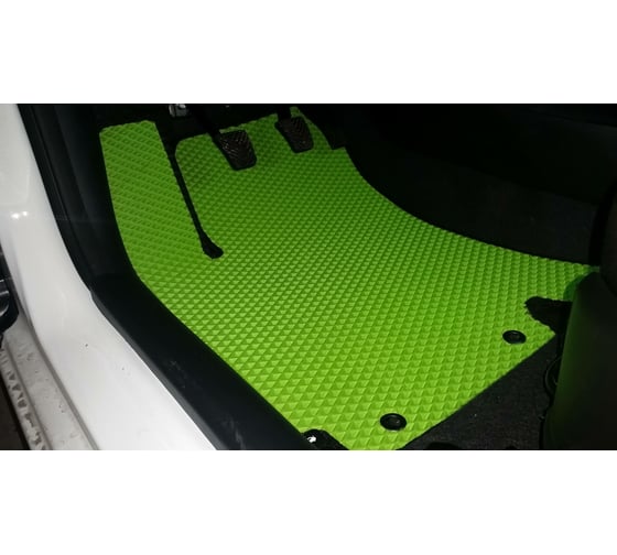 Ковры в салон автомобиля Eva Smart kia rio iii 2011 - 2017 эва сота бежевые c бежевой окантовкой 1364-A1A1-S