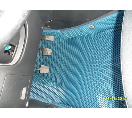 Ковры в салон автомобиля Eva Smart kia rio iii вариант макси 3d 2011 - 2017 эва сота бежевые c серой окантовкой 2909-A1B1-S