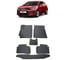 Ковры в салон автомобиля Eva Smart kia rio iv вариант макси 3d 2017 - эва сота коричневые c синей окантовкой 2891-A6B2-S 1