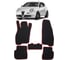 Ковры в салон автомобиля Eva Smart alfa romeo mito 2008 - 2013 эва сота чёрные c черной окантовкой 2630-B5B5-S 1