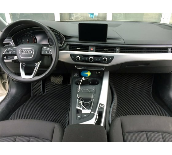 Ковры в салон автомобиля Eva Smart audi a4 (b9) 2015 - эва сота бежевые c черной окантовкой 2322-A1B5-S