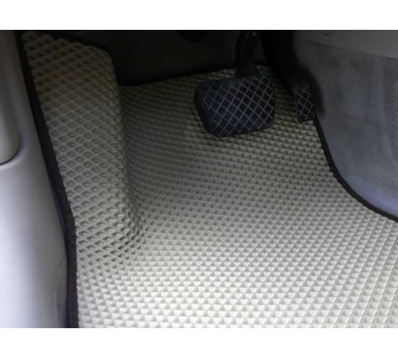 Ковры в салон автомобиля Eva Smart audi a6 (c7) 2011 - 2018 эва сота коричневые c коричневой окантовкой 1019-A6A6-S