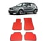 Ковры в салон автомобиля Eva Smart bmw 1 (e87) 2004 - 2011 эва сота чёрные c красной окантовкой 1034-B5A7-S 3