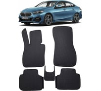 Ковры в салон автомобиля Eva Smart bmw 2 (f44) 2019 - эва сота бежевые c коричневой окантовкой 3310-A1A6-S