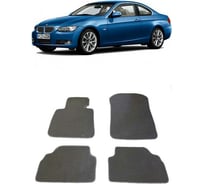 Ковры в салон автомобиля Eva Smart bmw 3 (е92) купе 2005 - 2012 эва сота коричневые c черной окантовкой 1045-A6B5-S