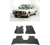 Ковры в салон автомобиля Eva Smart bmw 5 (е28) 1981 - 1987 эва сота чёрные c бежевой окантовкой 1052-B5A1-S