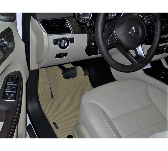 Ковры в салон автомобиля Eva Smart mercedes-benz gl-класс ii (x166) 5мест 2012 - 2016 эва сота бежевые c бежевой окантовкой 1504-A1A1-S