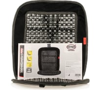 Накидка на сиденье Heyner массажер, деревянные шарики, велюр, черная 709100