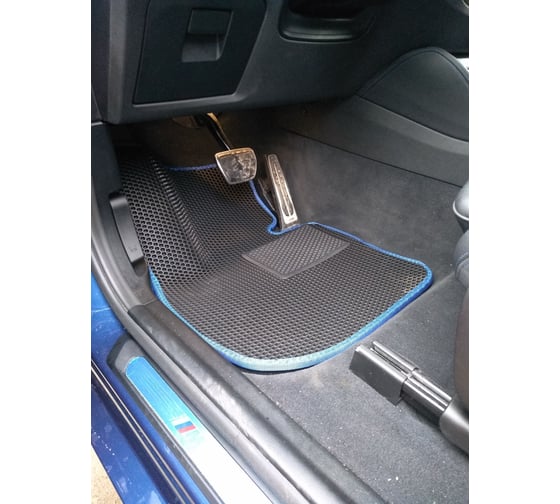 Ковры в салон автомобиля Eva Smart bmw х4 (g02) 2019 - эва сота коричневые c бежевой окантовкой 3010-A6A1-S