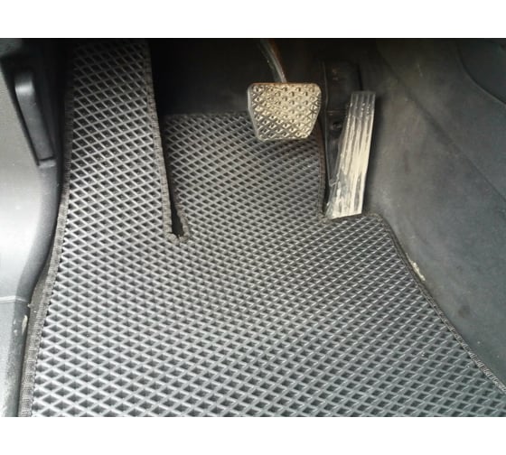 Ковры в салон автомобиля Eva Smart bmw х5 (e70) 2007 - 2013 эва сота коричневые c красной окантовкой 1081-A6A7-S