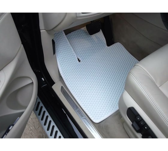 Ковры в салон автомобиля Eva Smart bmw х5 (f15) 2013 - 2018 эва сота коричневые c черной окантовкой 1084-A6B5-S