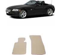 Ковры в салон автомобиля Eva Smart bmw z4 (е85) 2002 - 2005 эва сота коричневые c серой окантовкой 2528-A6B1-S