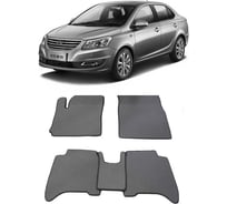 Ковры в салон автомобиля Eva Smart chery bonus 3 (е3, a19) 2014 - эва сота серые c красной окантовкой 2089-B1A7-S