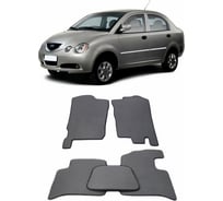 Ковры в салон автомобиля Eva Smart chery qq6 (s21) 2005 - эва сота бежевые c красной окантовкой 1102-A1A7-S