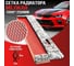 Облицовка радиатора Dreamcar 25x100 см, алюминий, ячейка 6x2 мм, красная DC-000-0935650 4