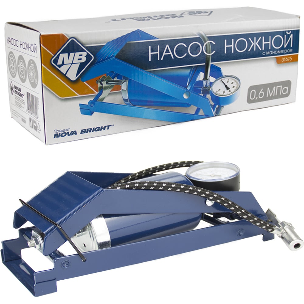 Ножной насос с манометром Nova Bright 500 см3 31675 - выгодная цена ...