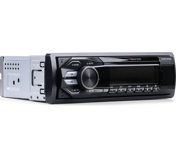 Медиа-ресивер NAKAMICHI 1 din, USB, AUX, ВТ, ПДУ, 4*50 Вт, голуб. NQ512BB NAK-NQ512BB