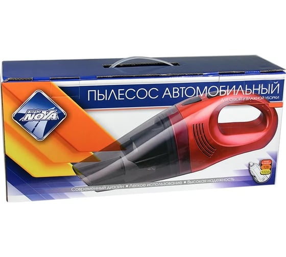 Пылесос для сухой/влажной уборки Nova Bright 100 вт, 12 в, красный 46883