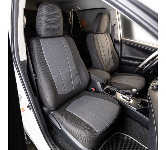 Чехлы на сиденья SKYWAY TOYOTA RAV-4 2013-2019 SUV (XA40) жаккард, 15 предм. NEXT S01306018
